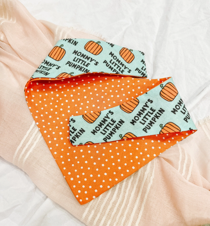 Mom's Little Pumpkin Reversible Bandana