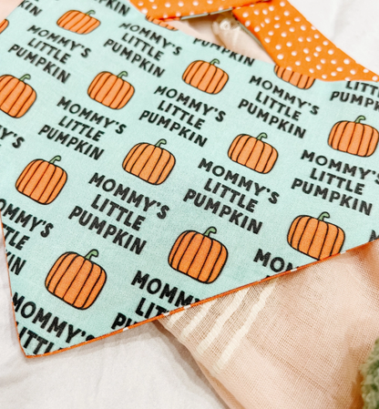 Mom's Little Pumpkin Reversible Bandana