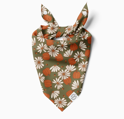 Pumpkin and Petals Bandana