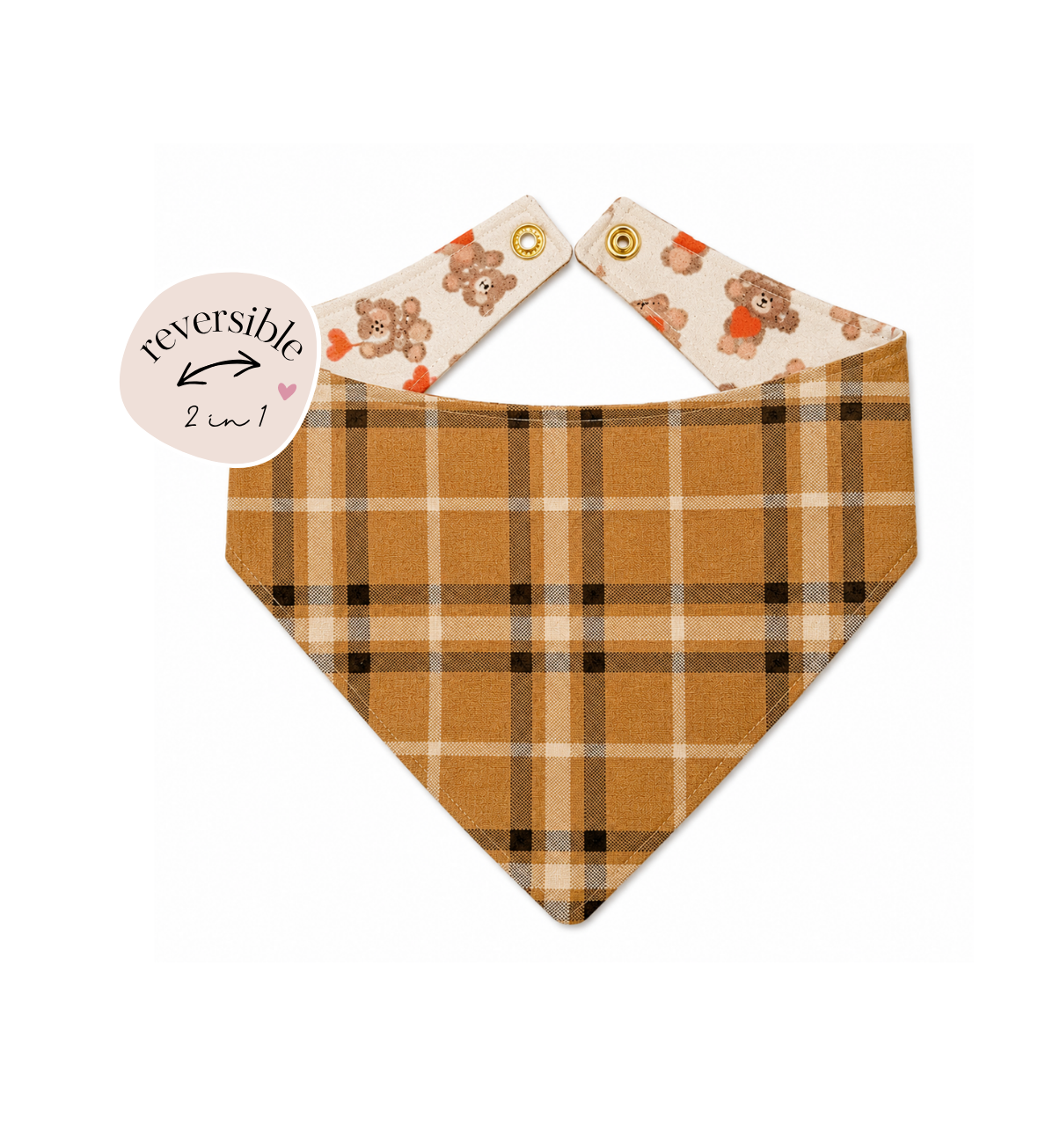 Teddy Weather Reversible Bandana