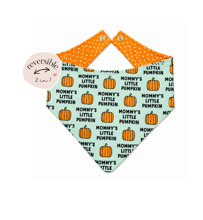 Mom's Little Pumpkin Reversible Bandana