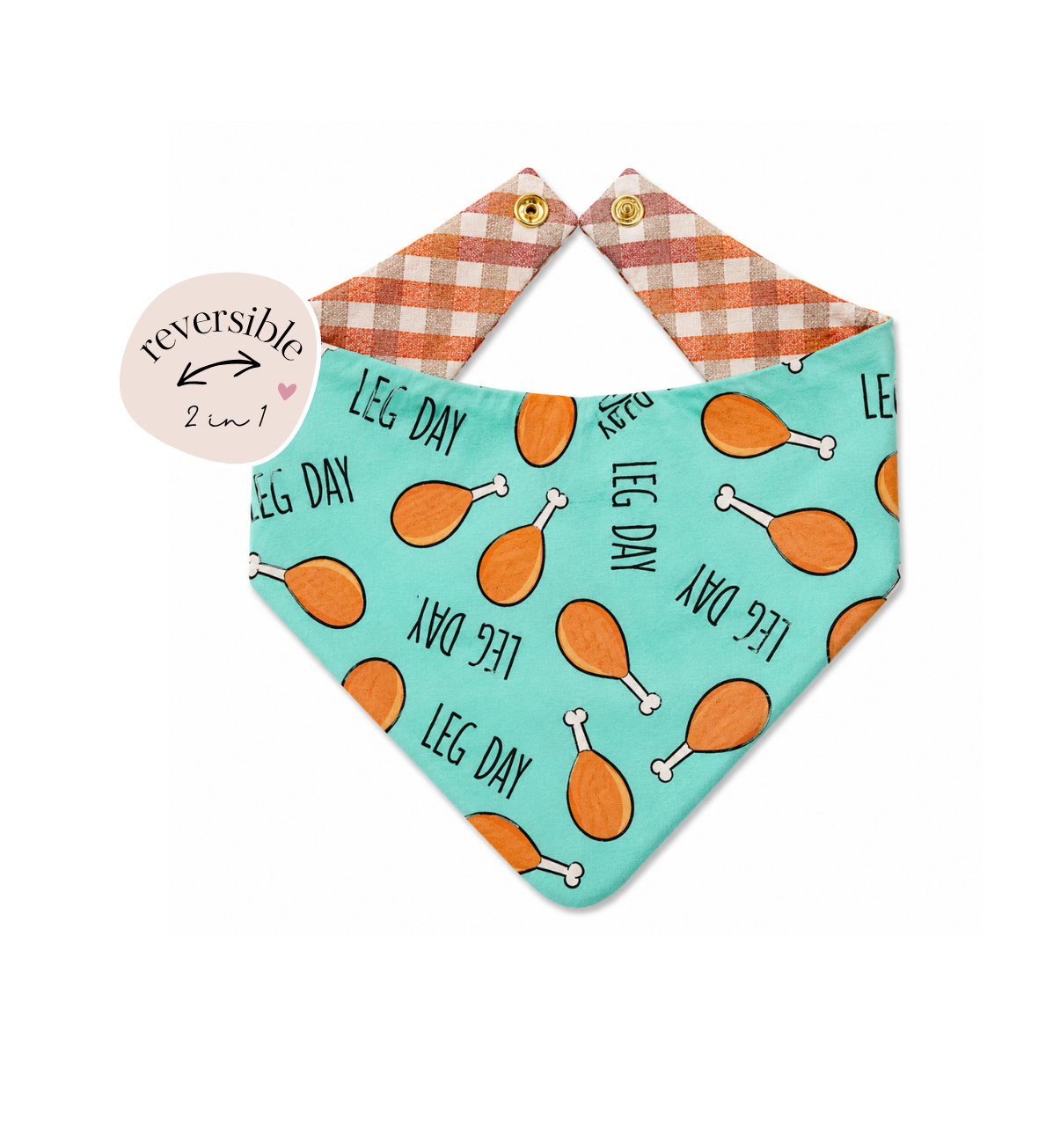 Turkey Trot Reversible Bandana